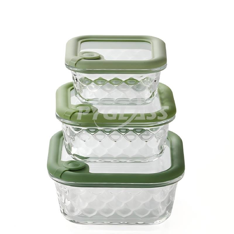 Pyglass  Leak-Proof Glass Food Storage Meal Prep Plastic-Free Containers, Airtight Glass Lids, BPA-Free, Microwave, Freezer, Oven, Dishwasher Safe