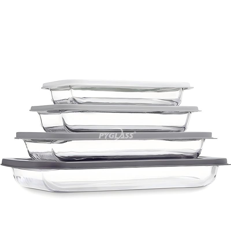 PYGLASS Eco-Friendly Borosilicate Glass Baking Dish with Lid – Sustainable Non-Toxic Cookware for Green Kitchens (Oven to Table)