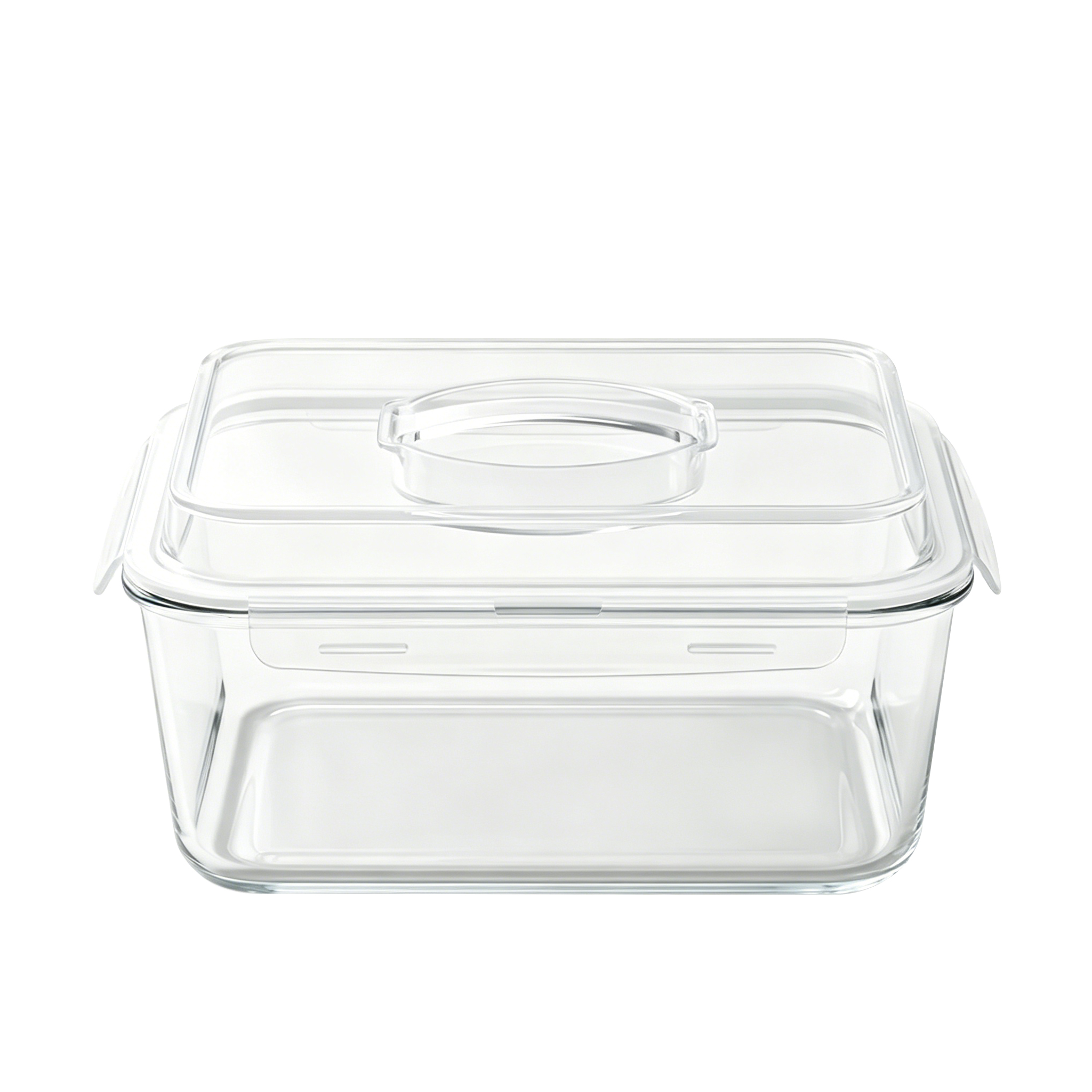 Pyglass LARGE Glass Food Storage Container with Airtight Locking Lid. Ideal Storing food, Vegetables, Fruits. Baking Casserole, Lasagna, Roasting Turkey, Chicken BPA Free Oven Safe