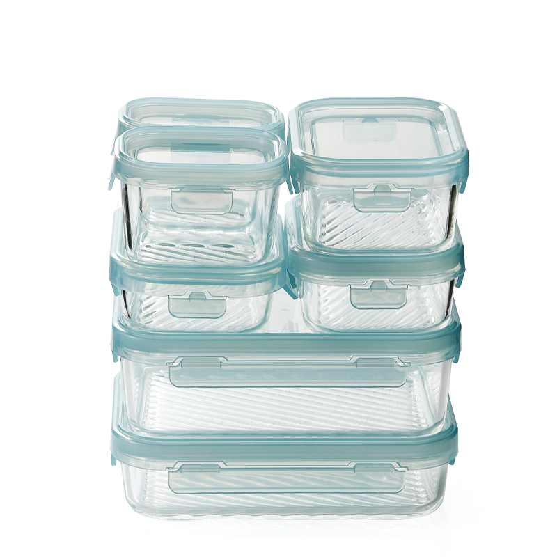 Pygalss Nice Modular Glass Containers with Locking Lid Good Gift for Party