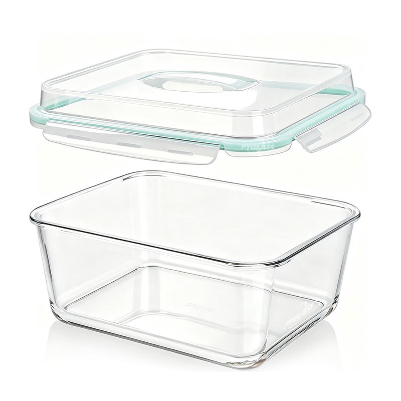 Pyglass Extra Large Glass Food Storage Containers with Lids