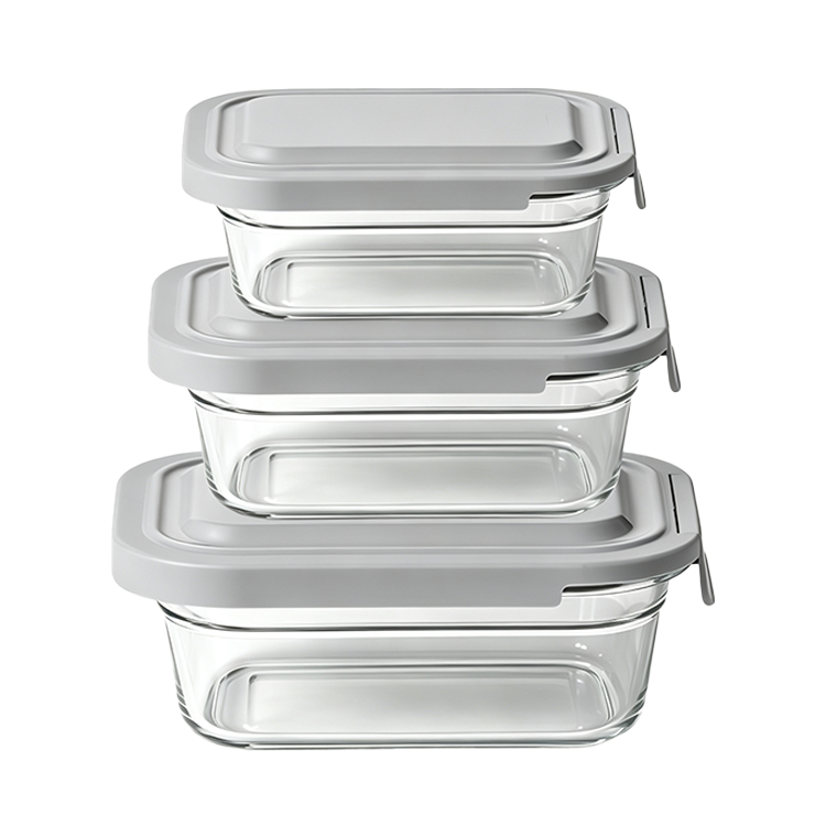 Pyglass Glass Food Storage Container with Airtight Locking Lid. Ideal Storing food, Vegetables, Fruits